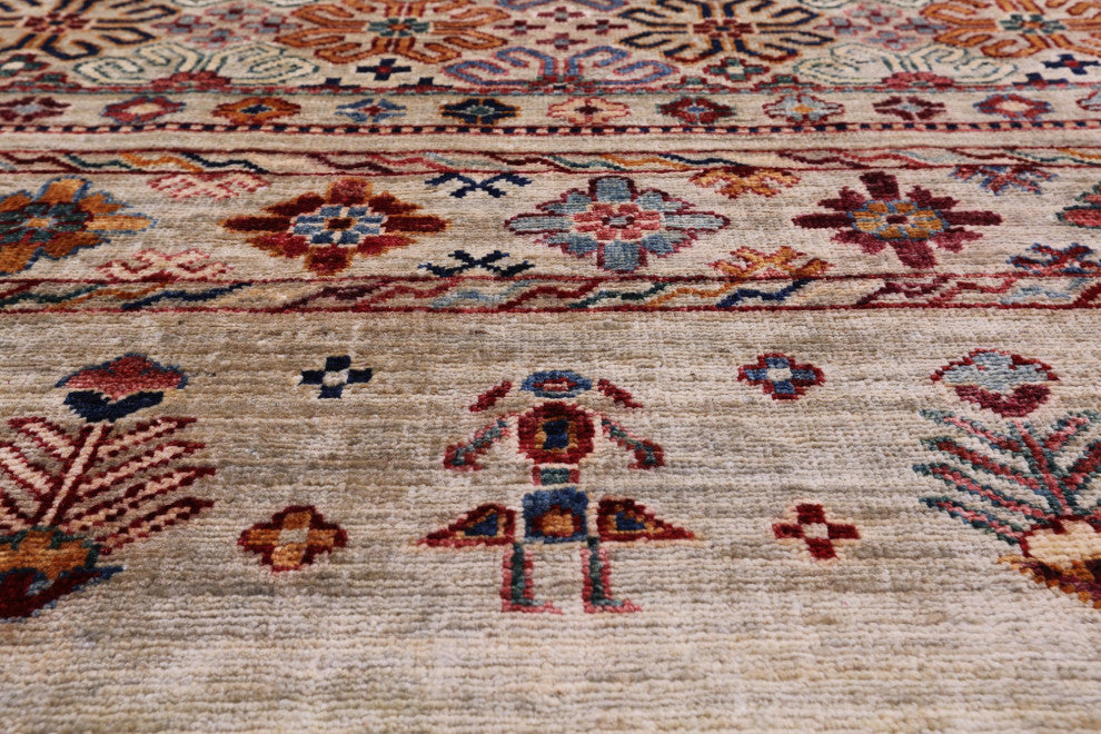 8' 1" X 9' 9" Tribal Persian Gabbeh Hand Knotted Wool Rug Q8072