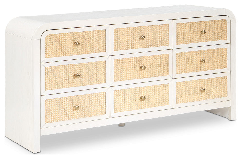 Siena Bedroom Furniture, White, Dresser