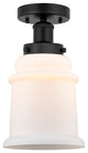 Innovations 616-1F-BK-G181 Canton 1 Light Semi-Flush Mount, Matte Black