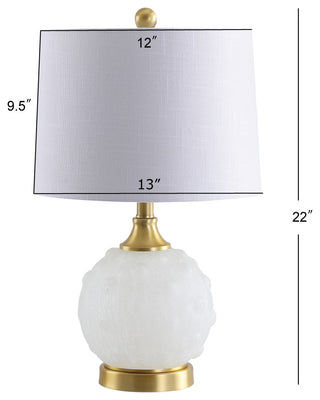 Ilsa Dotted Glass/Metal LED Table Lamp