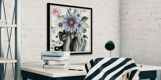 "Magnificent Bloom" Framed Painting Print, 18"x18"