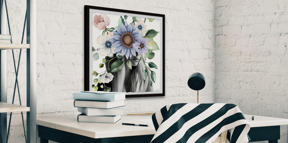 "Magnificent Bloom" Framed Painting Print, 18"x18"