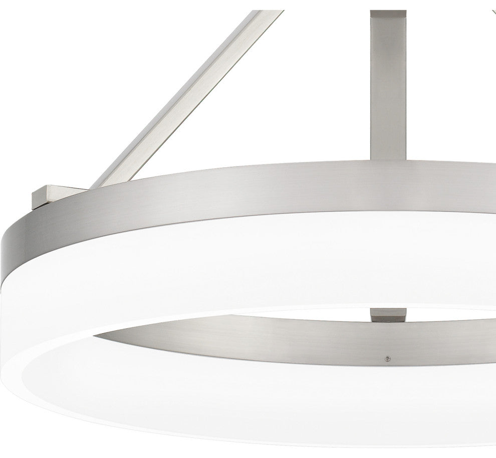Quoizel PCOH1716 Cohen 16"W LED Semi-flush Ceiling Fixture - Brushed Nickel