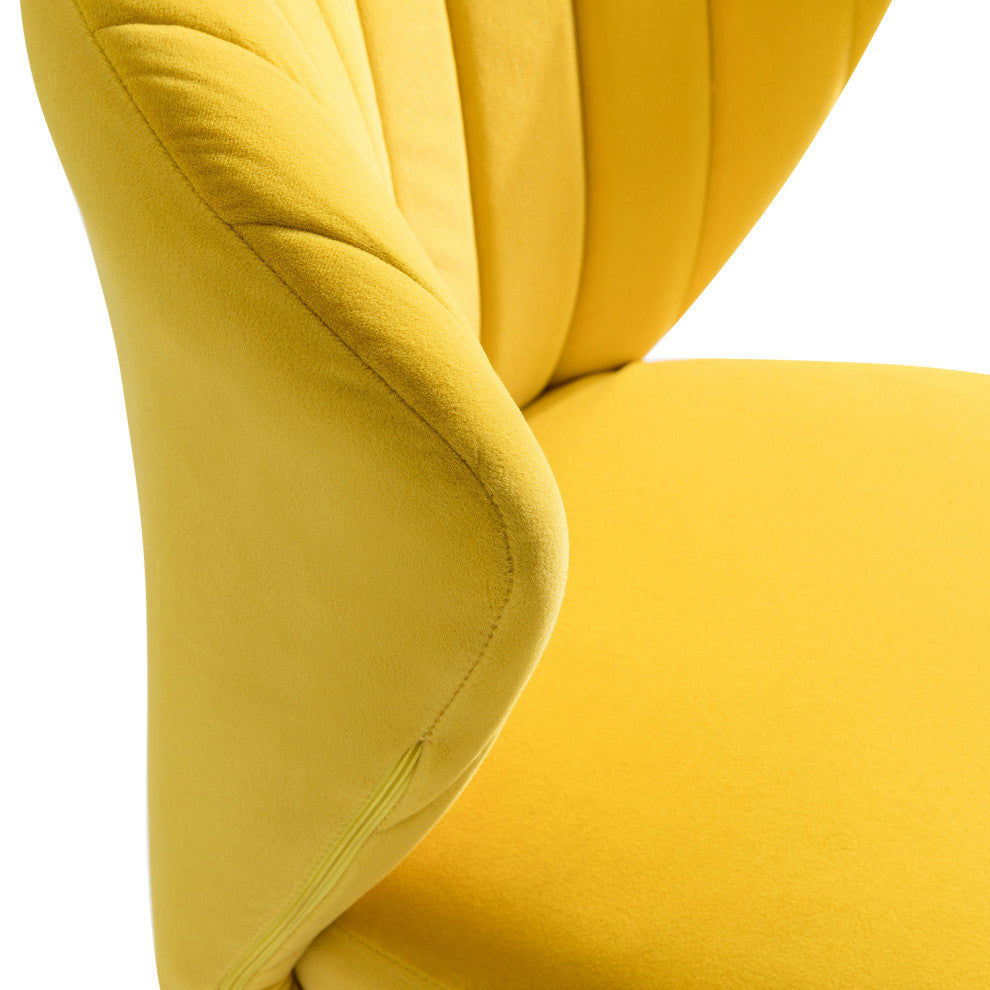 Milia Dining Chair Set of 4, Yellow