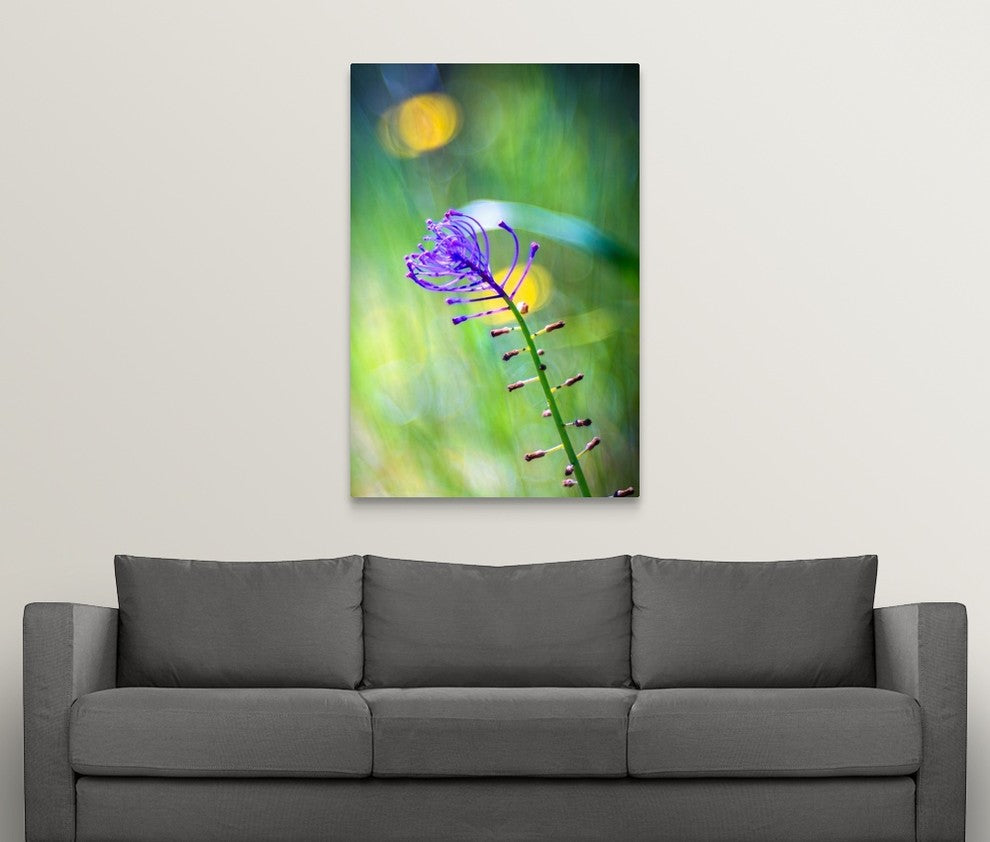 "Purple flower" Wrapped Canvas Art Print, 32"x48"x1.5"