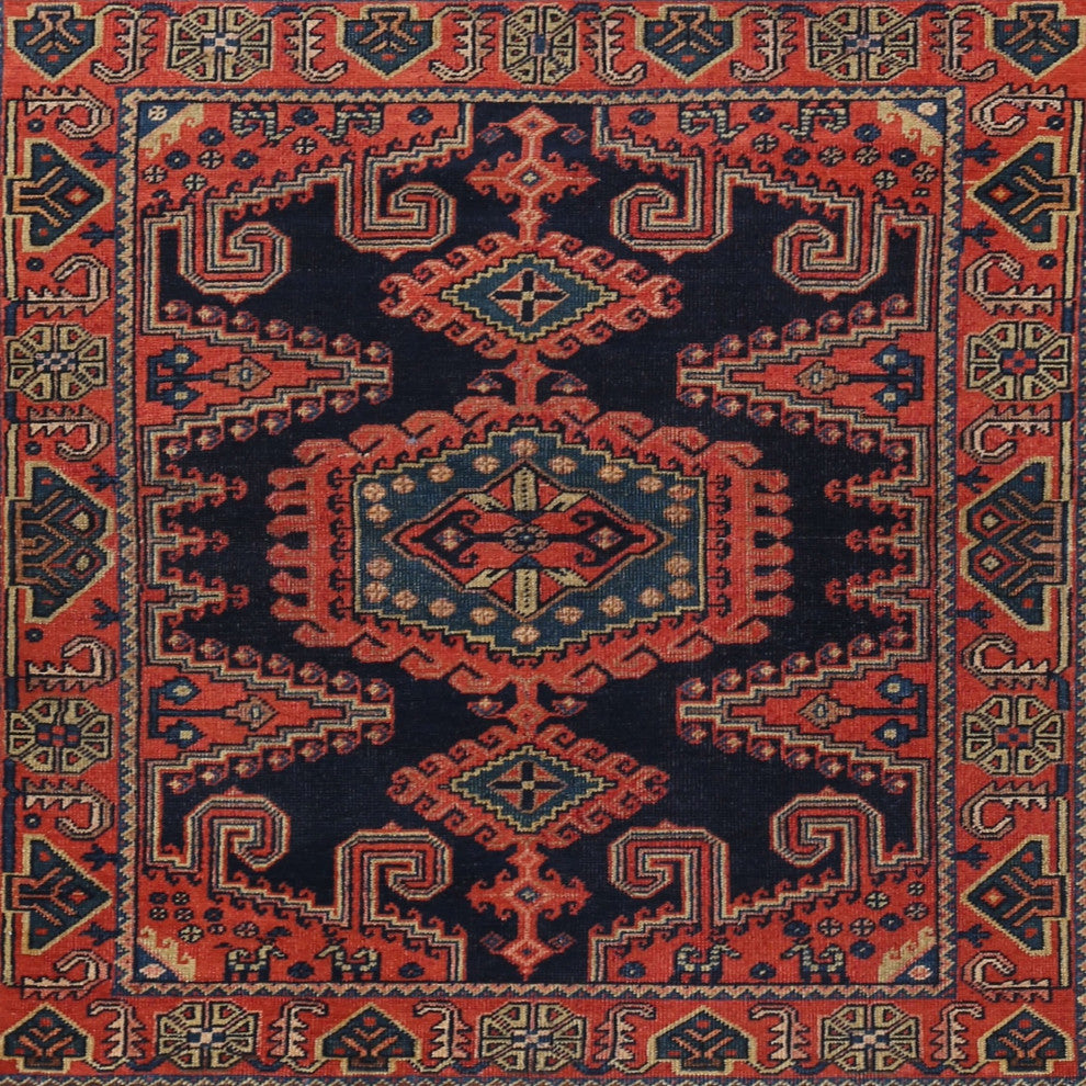 Ahgly Company Indoor Square Traditional Area Rugs, 5' Square