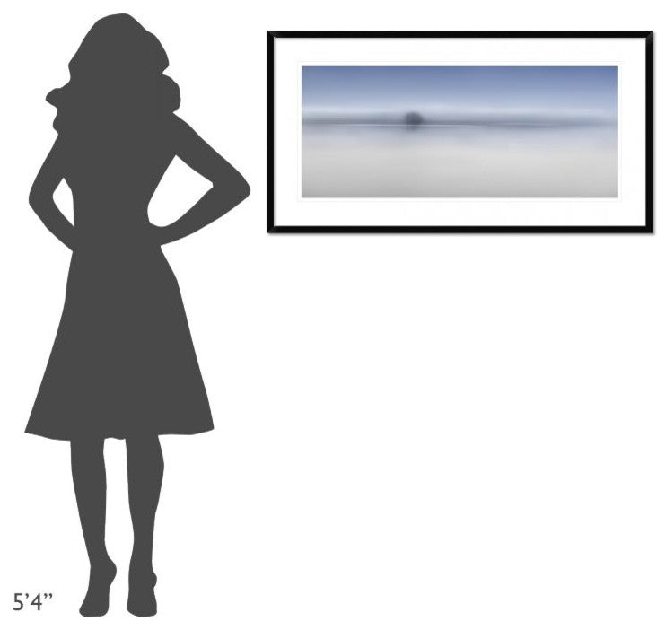 "The Twilight River" Framed Digital Print by Shenshen Dou, 44x23"