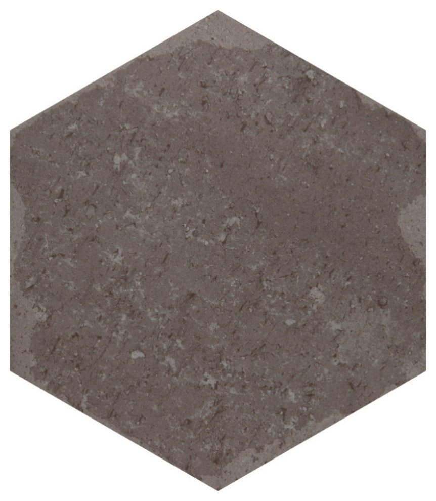 Brickyard Hex Porcelain Floor and Wall Tile Sample