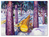 Edvard Munch 'The Yellow Log' Canvas Art, 47 x 35