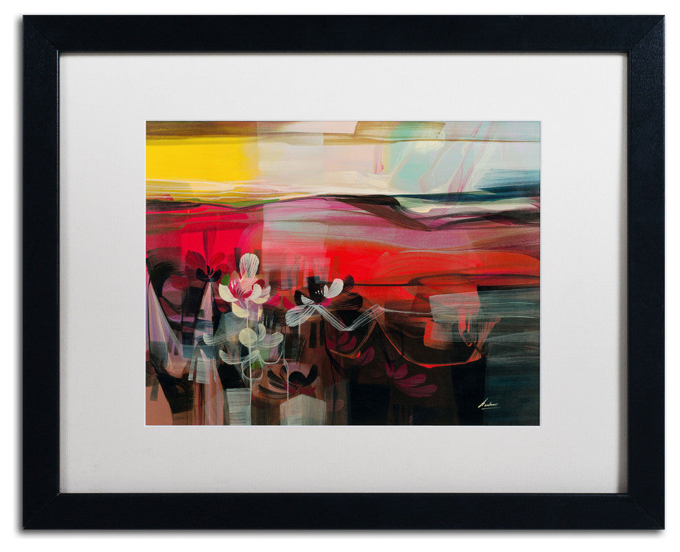 ''Amhaus II'' Matted Framed Canvas Art by Andrea