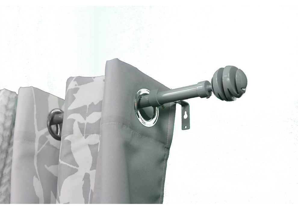 Extendable Curtain Rod Set 49 to 82 L -Diam
