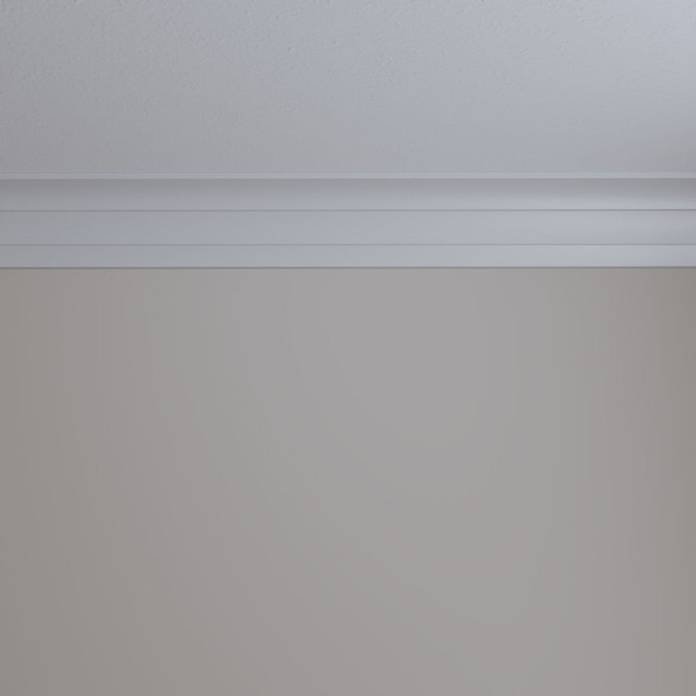 4 3/4"Hx3 1/2"Px96 1/8"L, 5 7/8" Repeat, Adonis Crown Moulding