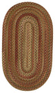 Capel Manchester Sage Red Hues 0048_200 Braided Rugs - 8' X 11' Oval