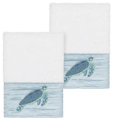 Mia 2 Piece Embellished Washcloth Set