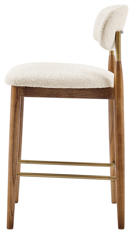 Verna Fabric Counter Stool, Palladian Beige