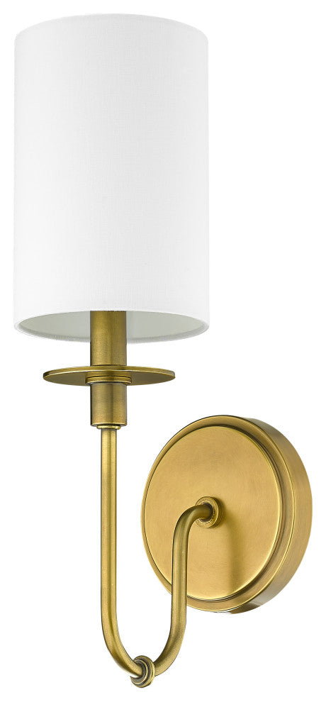 Zlite 809-1S-RB-WH 1-Light Wall Sconce, White