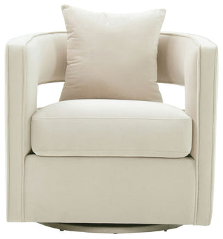 TOV Furniture Kennedy Cream Swivel Chair