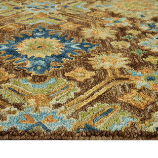 Jackson Traditional Brown Hand-Hooked Area Rug 3'6" x 5'6"