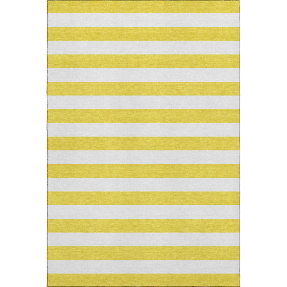 Premium Machine Washable Mayfield AMF528 Yellow 10' x 14' Rug