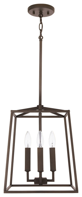 Capital Lighting 537641 Thea 4 Light 12"W Taper Candle Pendant - Oil Rubbed