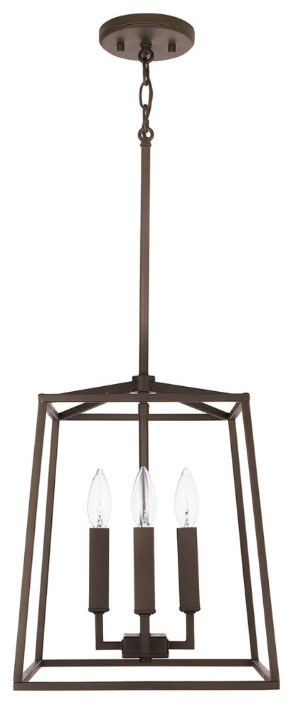 Capital Lighting 537641 Thea 4 Light 12"W Taper Candle Pendant - Oil Rubbed