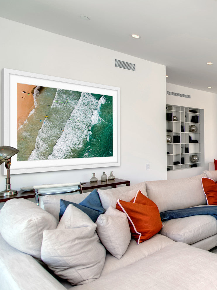 "Crashing Waves" Framed Print by Karolis Janulis