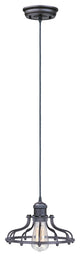 Mini Hi-Bay 1-Light Pendant, Bronze, Without Bulb
