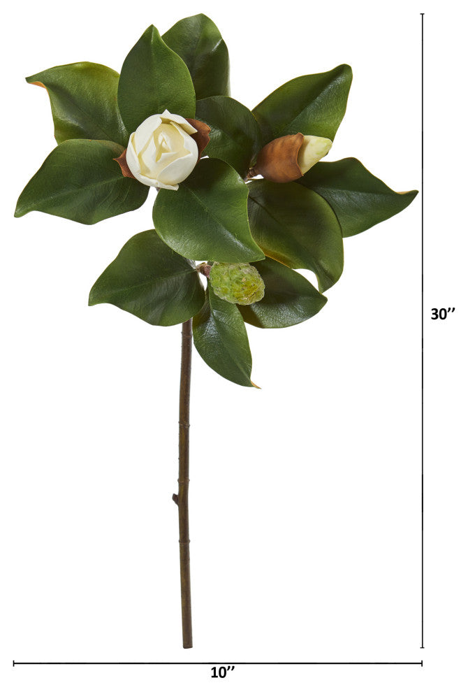 30" Magnolia Artificial Flower, Set of 4