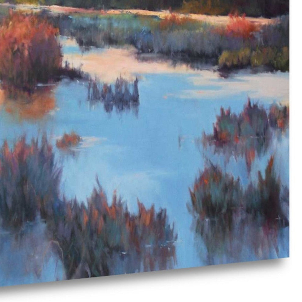 Watercolor Pond Landscape 2 Giclee Wrap Canvas Wall Art