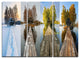 "Houses on Small Island Panorama" Metal Wall Art, 3 Panels, 36"x28"