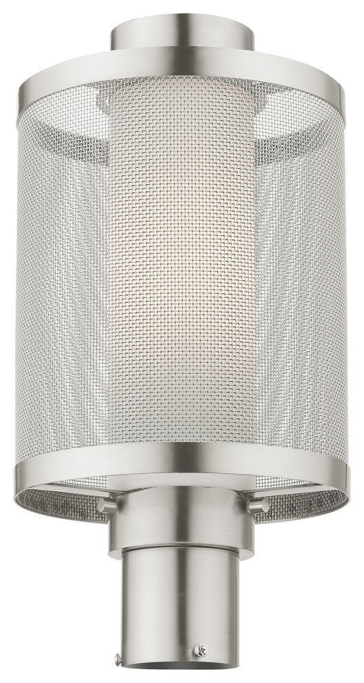 Livex Lighting Nottingham 1 Light Brushed Nickel Large Outdoor Post Top Lantern
