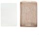 Rectangular Tray With Glass Insert, White Wash, 14"x10"x1"