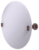 Washington Square Frameless Round Beveled Edge Tilt Mirror, Antique Copper