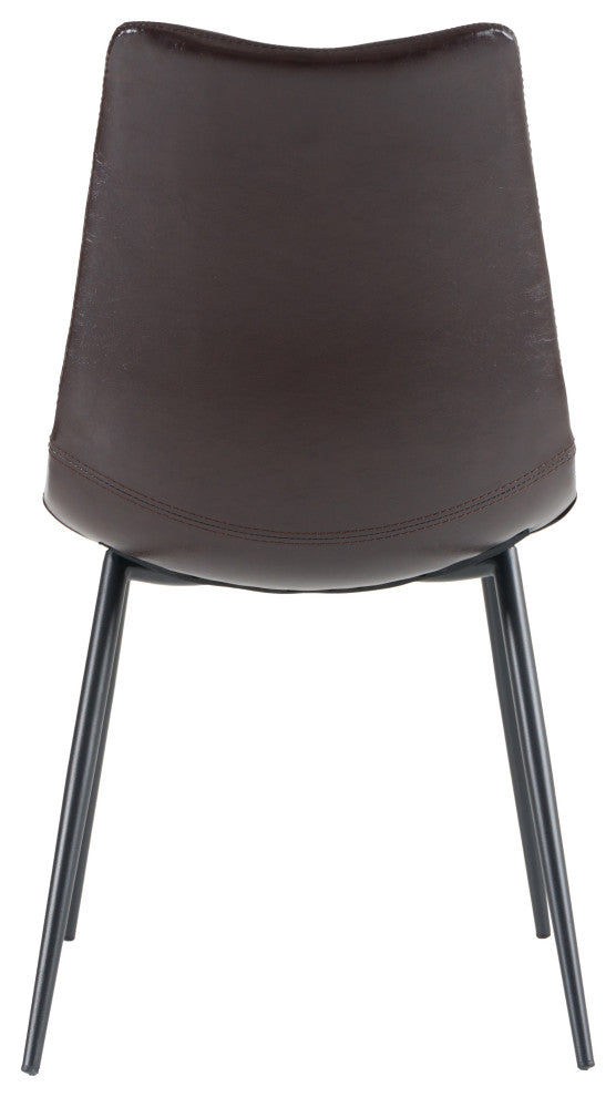 Gilliam Modern Brown Dining Chairs, Set of 2