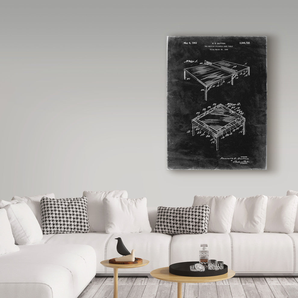 "Ping Pong Table" by Cole Borders, Canvas Art, 47"x35"