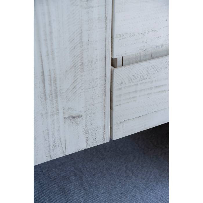Fresca Formosa Modern 54" Rustic White Wall Hung Single Sink Vanity Set
