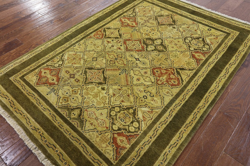 Traditional Chobi Peshawar Oriental Area Rug 5'x6', P2682