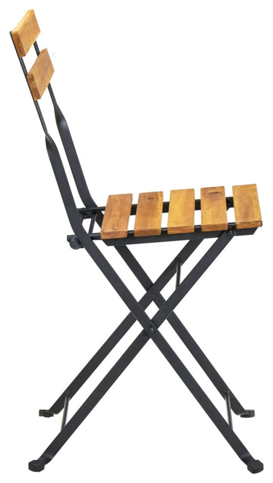 Vidaxl Folding Bistro Chair 4-Piece Solid Acacia Wood