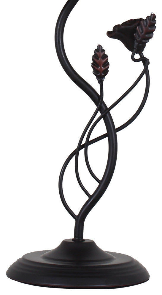 CHLOE Lighting MARIEBELLE Tiffany-Style Floral Stained Glass Table Lamp