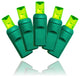 70 5Mm Frosted Green LED Light String 4" Spacing