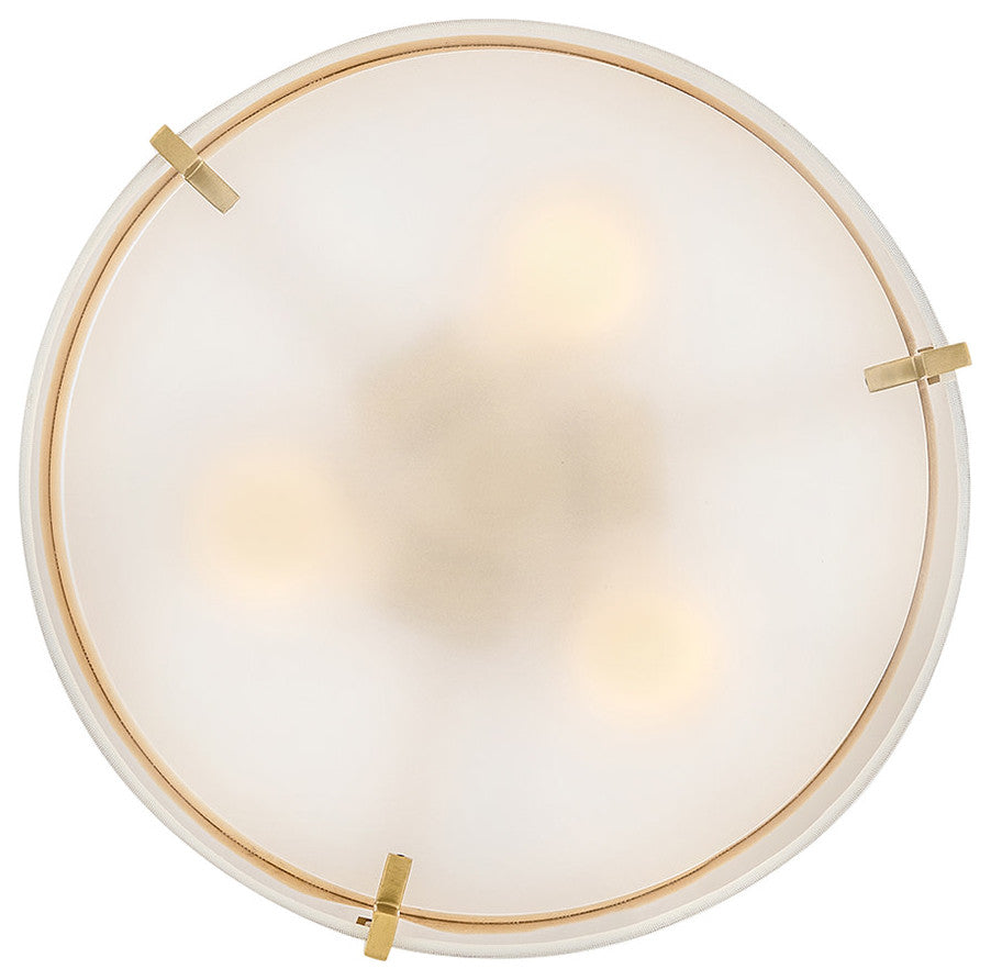 Hinkley Halle Medium Semi-Flush Mount, Lacquered Brass