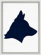 Variations In Blue Silhouette 20, Giclee Reproduction Artwork