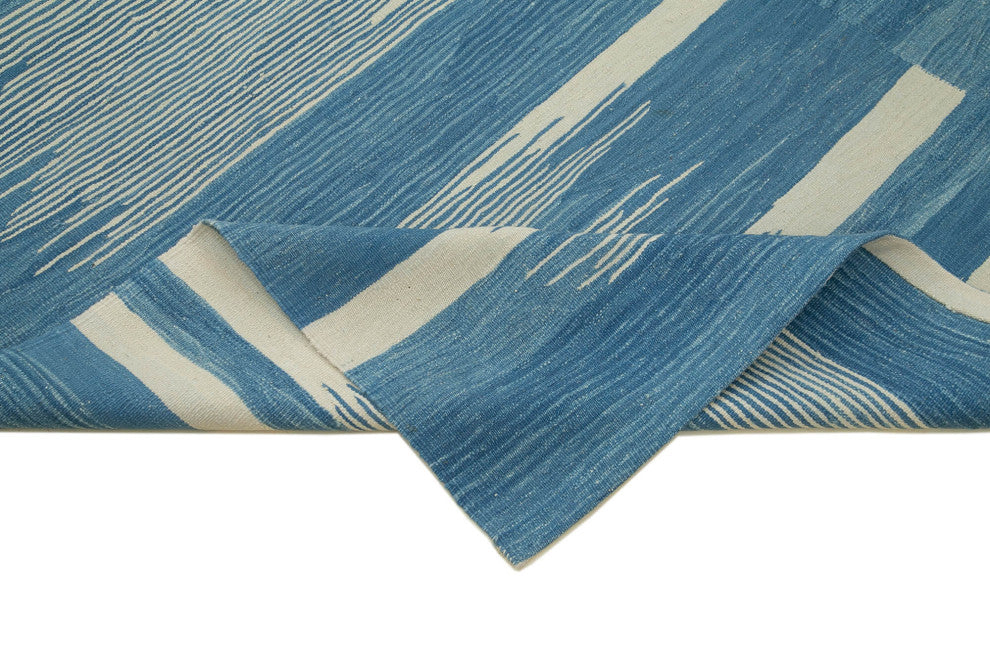 Rug N Carpet - Handwoven Turkish 7' 3'' x 10' 1'' Flatweave Wool Kilim Rug