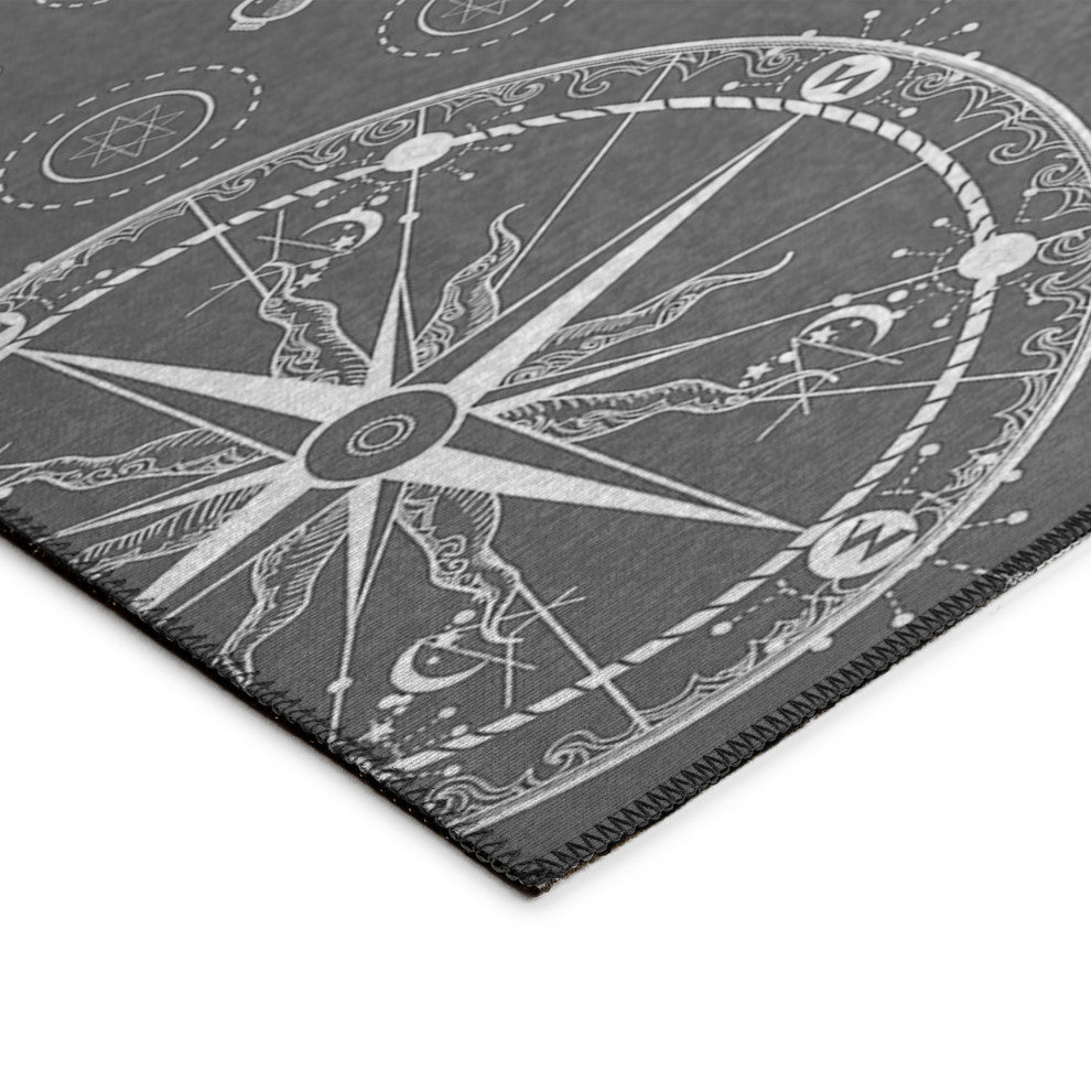 Indoor/Outdoor Harbor HA9 Grey Machine Washable 3' x 5' Rug
