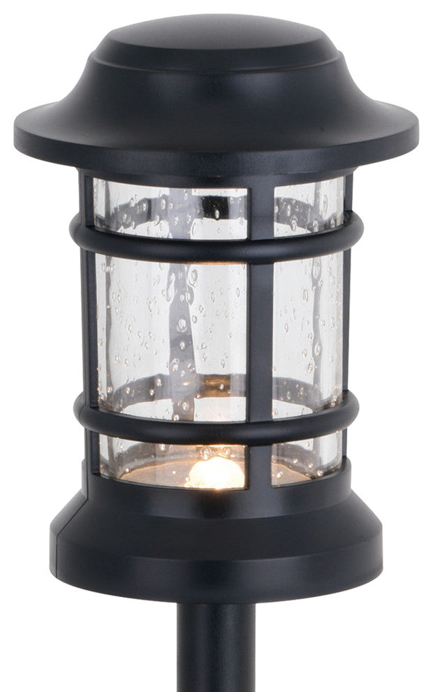 Westmont Low-Voltage Black Outdoor Landscape Path Light LED Clear Glass