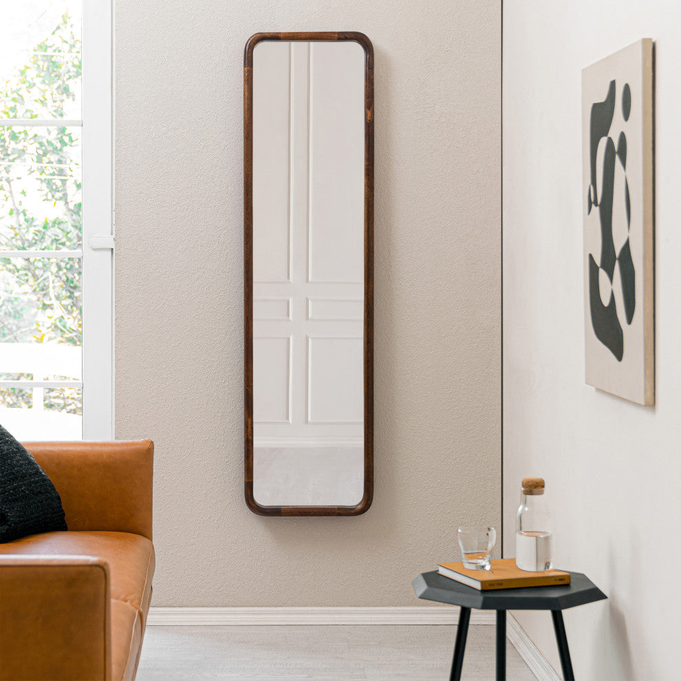 Harriet Accent Mirror, Walnut, 16"x60"