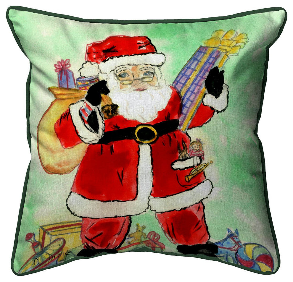 Santa Large Indoor/Outdoor Pillow 18x18