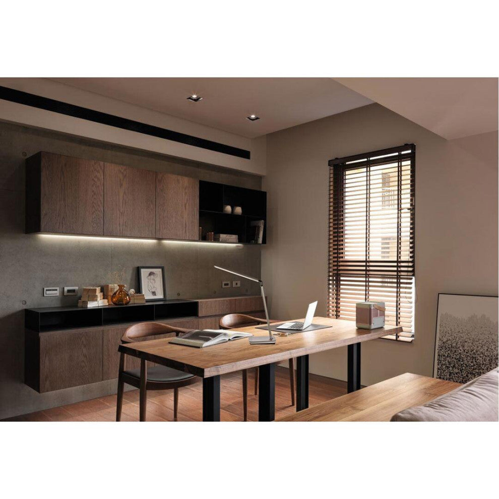 Illumen Collection 1-Light Metallic Grey Finish Led Desk Lamp