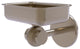 Satellite Orbit Two Wall Mount Soap Dish With Twist Accents, Antique Pewter