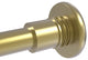Shower Curtain Rod Brackets, Satin Brass